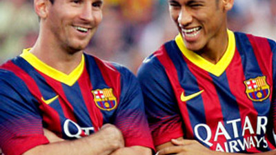 Neymar, Messi'ye fark attı