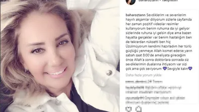 Bahar Öztan'dan üzücü haber