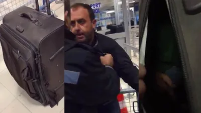 Valizin içini görenler şoke oldu !