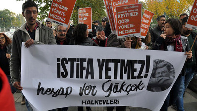 Ankara'da Melih Gökçek eylemi