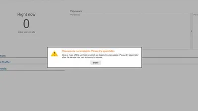 Google Analytics çöktü 