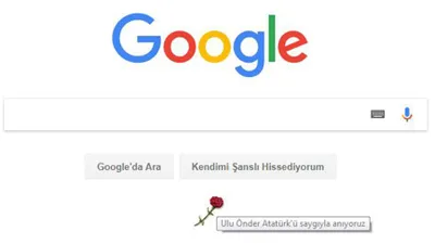 Google, Atatürk'ü unuttu !