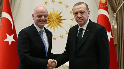 Infantino Erdoğan ile görüştü