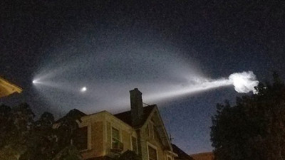 Gecenin karanlığı bu görüntüyle aydınlandı