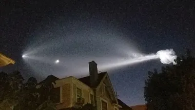 Gecenin karanlığı bu görüntüyle aydınlandı