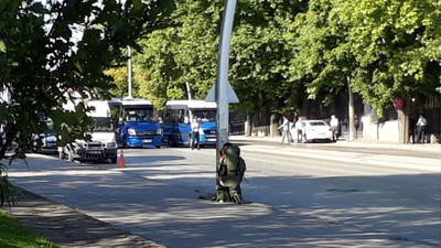 TBMM önünde bomba paniği !