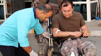 Ayağına dikiş attırıp operasyona gitti
