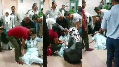 Devlet hastanesinde skandal görüntüler
