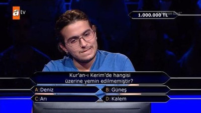 İşte Kim Milyoner Olmak İster'de 1 milyonluk soru