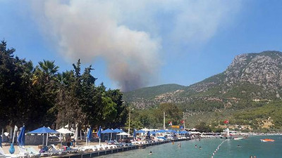 Tatil cennetinde orman yangını