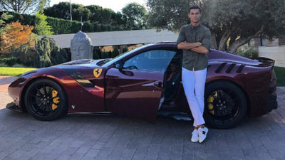 İşte Ronaldo'nun 350 bin Pound'luk arabası