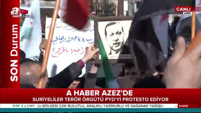 Suriyelilerden Afrin operasyonuna destek