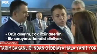 Bakan danışmanı soru sorulmasını engelledi