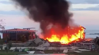 Büfesini yakıp görüntüleri paylaştı