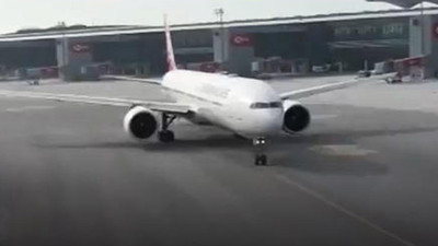 İstanbul Havalimanı'nda tarihi an ! İlk uçak havalandı