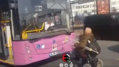 Özel Halk Otobüsü şoförü engelli yolcuyu otobüse almadı
