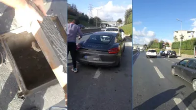 TEM'de 3 araç birbirine girdi