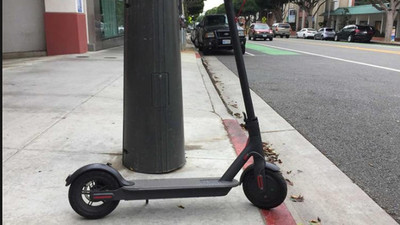 Scooter'la hız yapan çocuğa ceza