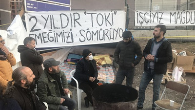 TOKİ'de eylem var: ''Devlet paramızı ödemiyor''