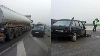 Feci kaza ! 17 araç birbirine girdi: Çok sayıda yaralı var