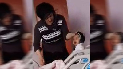 Hasta bebeğe hastanede dayak !