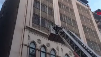 Karaköy'de 9 katlı bir otelde yangın paniği