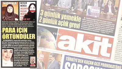 Yeni Akit şimdi de 3 ünlü ismi hedef gösterdi