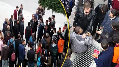 Tekme tokat dövüp polise teslim ettiler !