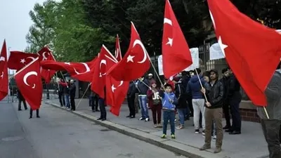 Türkler nöbet tuttu terör yandaşları yaklaşamadı !