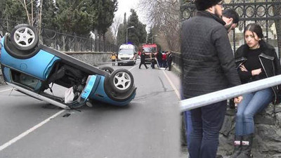İstanbul'da şaşkına çeviren kaza