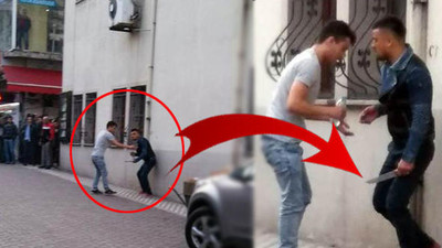 Bıçakla önce vatandaşlara sonra polise saldırdı