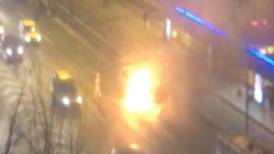 E-5'te trafiği kilitleyen yangın !