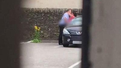 Otoparkta cinsel ilişki kamerada !