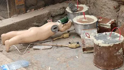 Afrin'de cansız mankene bombalı tuzak