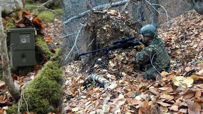 PKK'lı terörist fotokapana yakalanınca...
