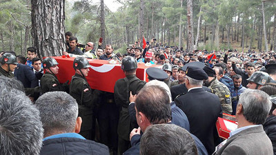 Afrin şehidinin cenaze töreninde dikkat çeken detay