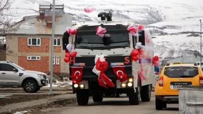TOMA gelin arabası oldu