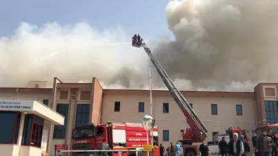 Bursa'da hastanede korkutan yangın !