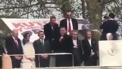 Erdoğan’ın mitinginde ''Böyle başkan istemiyoruz'' sloganları