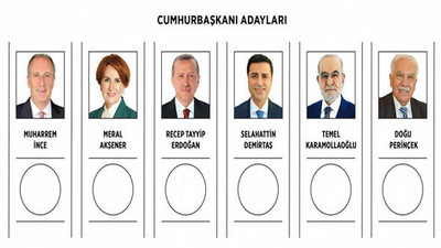 Cumhurbaşkanlığı seçiminde oy pusulası böyle olacak