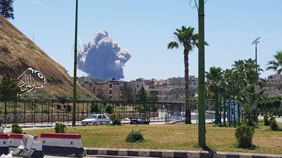 Suriye Hama havalimanında patlama