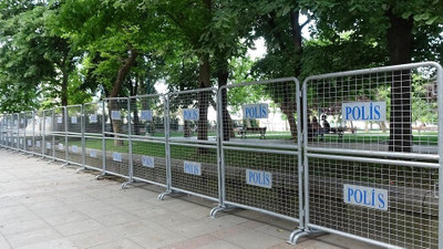 Gezi Parkı'na polis barikatı