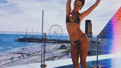 Victoria's Secret'ın meleği Alessandra Ambrosio sosyal medyayı salladı