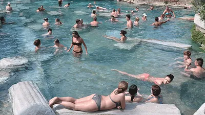Pamukkale'ye gelen turist sayısında artış