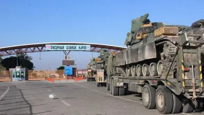 Suriye sınırına büyük askeri sevkıyat
