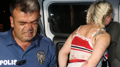 Yardıma giden polise saldırı !