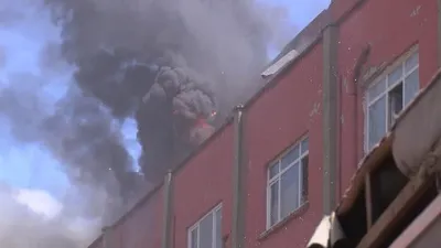Zeytinburnu'nda korkutan yangın