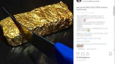 Nusret'ten 24 ayar biftek