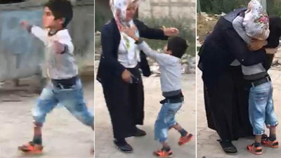 Yürekleri dağlayan kavuşma anı
