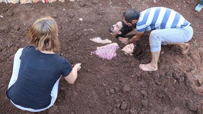 Diri diri toprağa gömüldüler